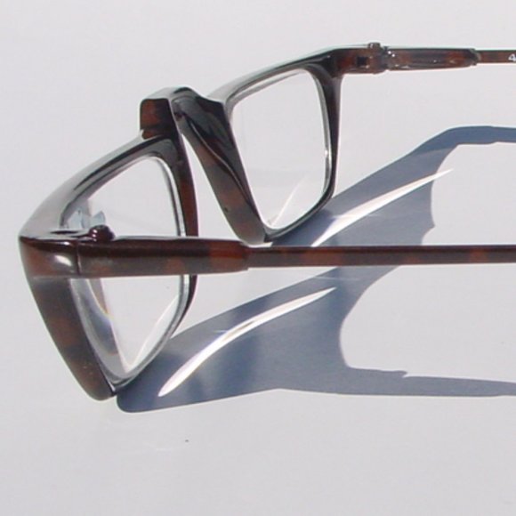 (NWT) Vintage 90's Carbon Fiber Rectangle Reader +1.25 (S.Brown) - Picture 2 of 3